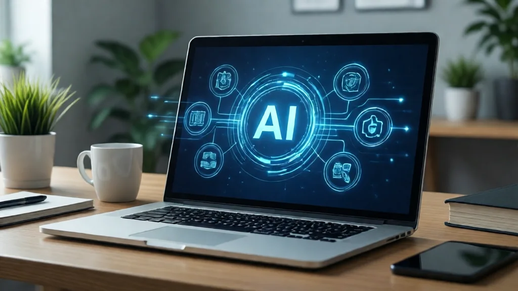 Laptop com modelos de IA locais
