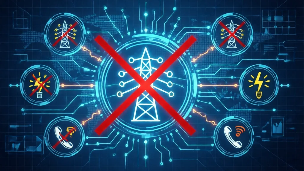 Ataque cibernético a infraestrutura de energia e telecomunicações