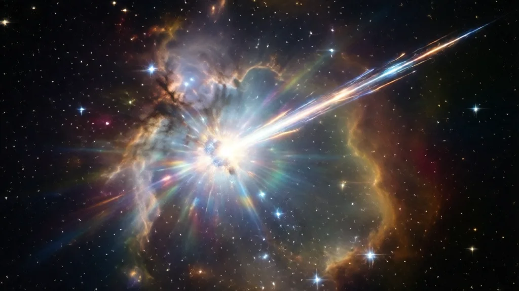 Formação de estrelas com jatos de gás