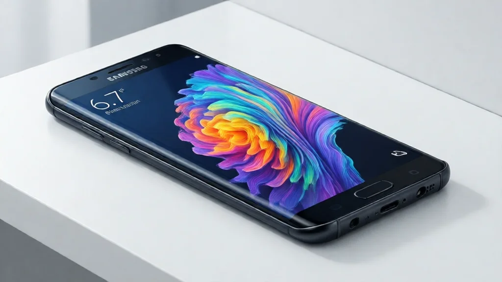 Samsung Galaxy F70 com tela AMOLED de 6.7 polegadas